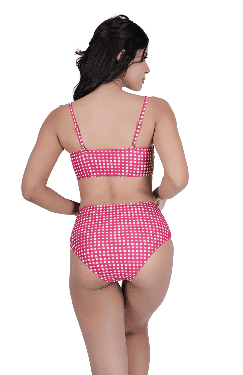 Girl’s Check Bikini Set - Thumbnail 8