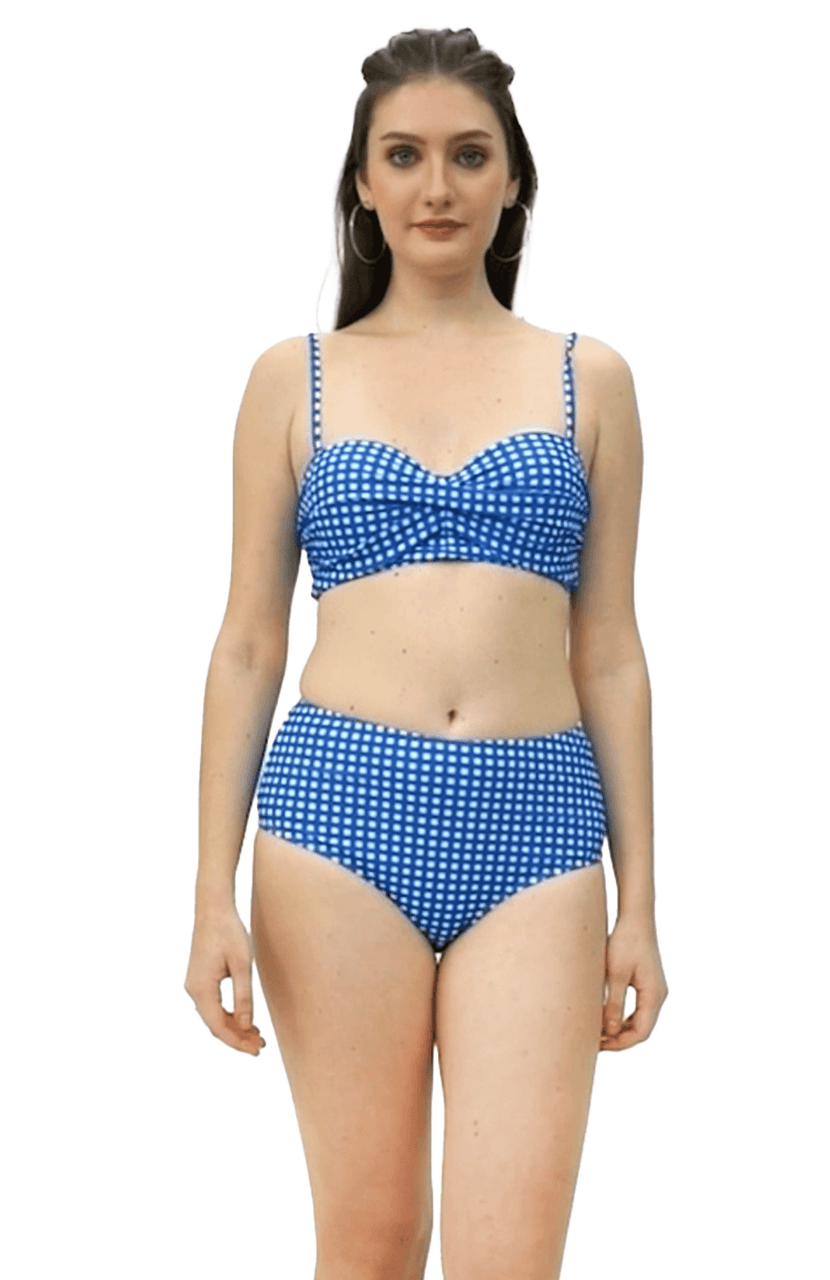 Girl’s Check Bikini Set - Thumbnail 7