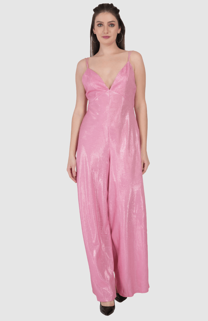 Women’s Party Wear Jumpsuit Pink
