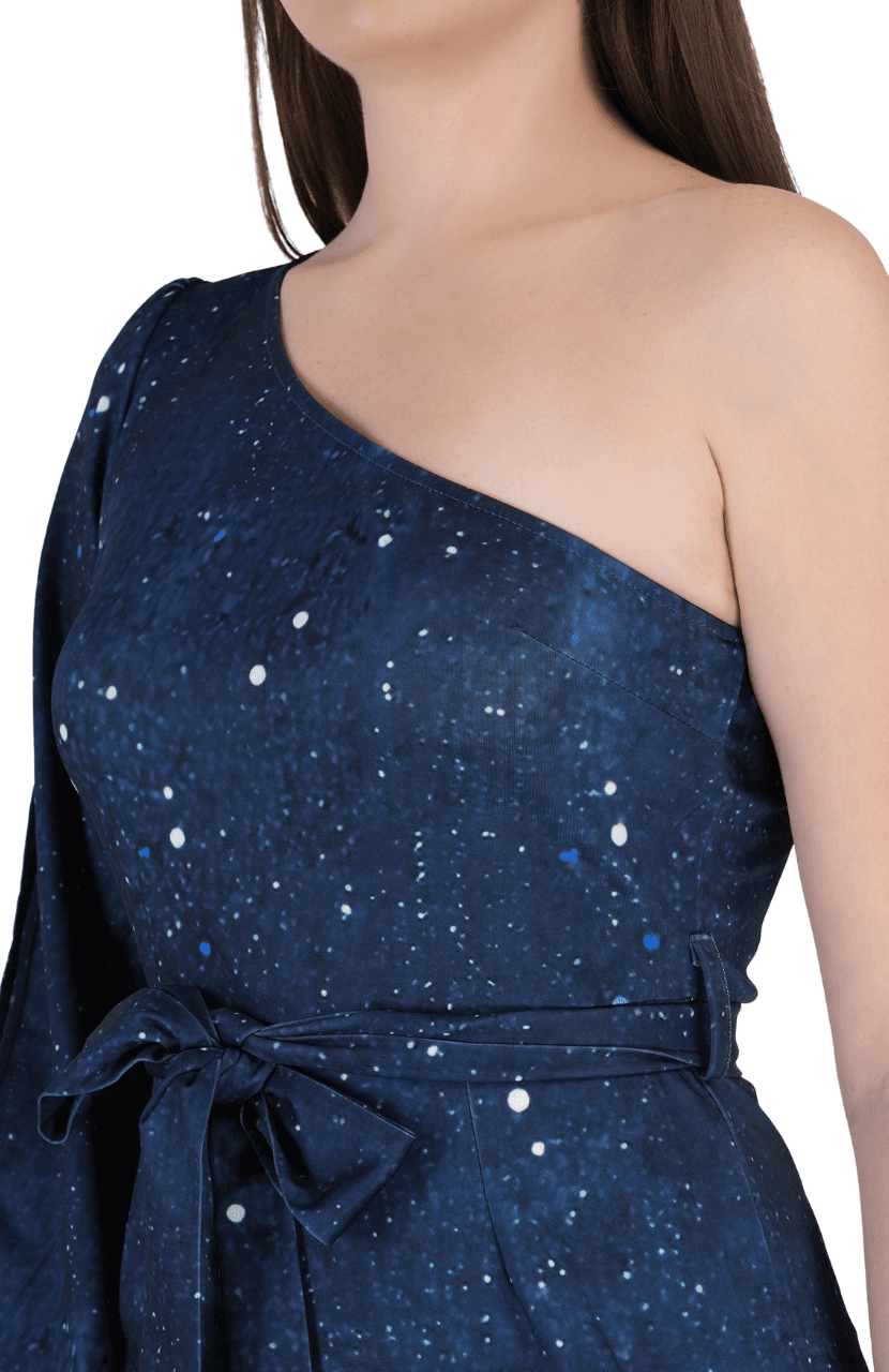 Girl’s Party Wear Jumpsuit Blue Colour - Thumbnail 5