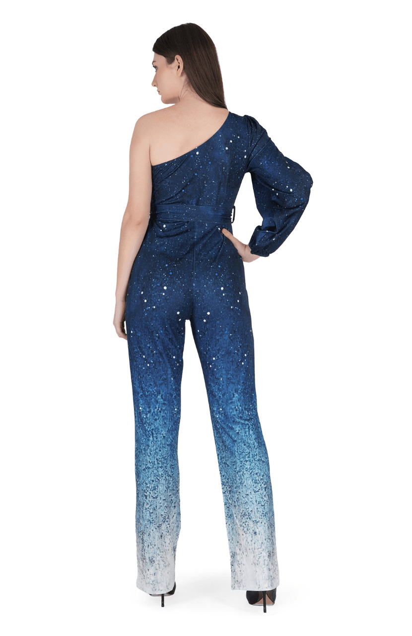 Girl’s Party Wear Jumpsuit Blue Colour - Thumbnail 4