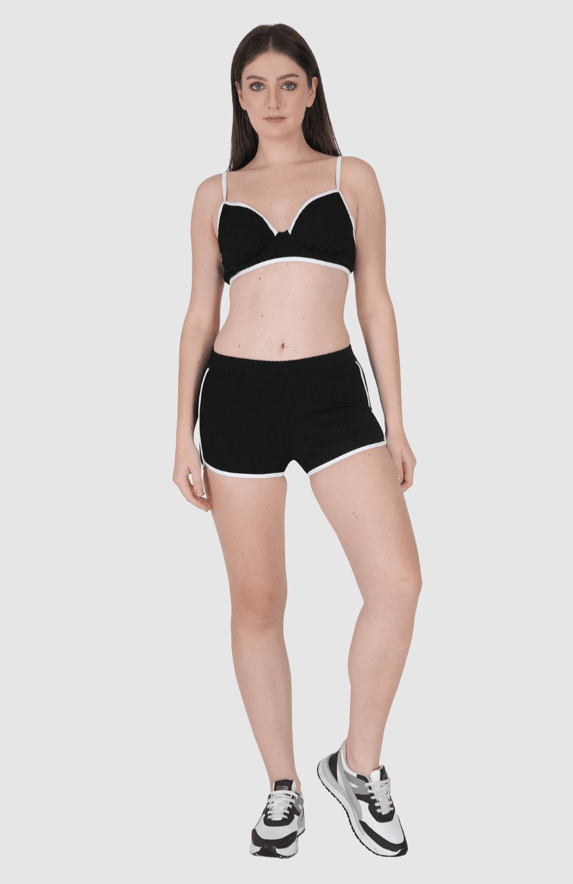 Two-Piece Bikini Set with Adjustable Straps and Back  Closure