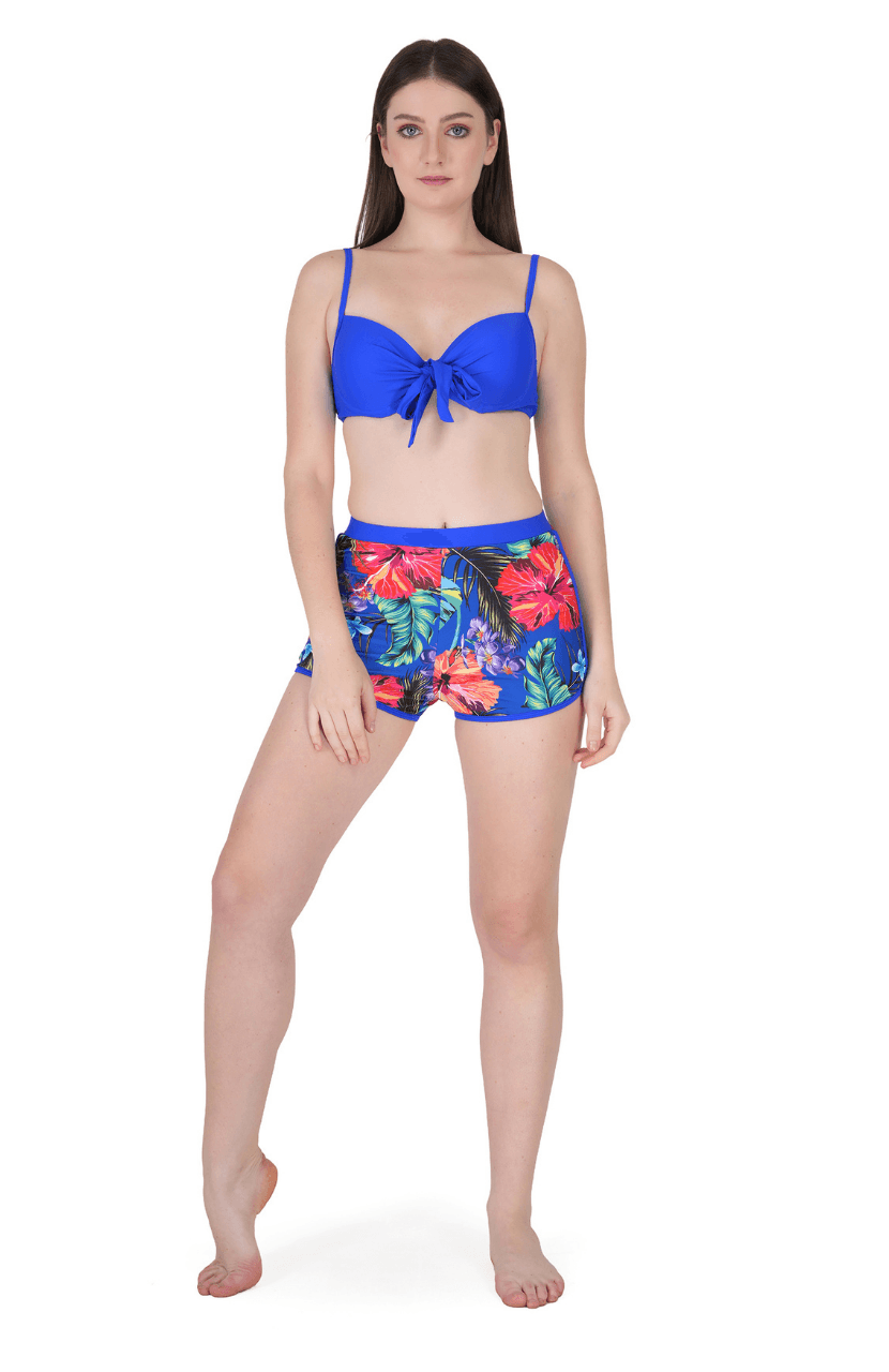 Multi-Colour Floral Cover Up Swimwear for Women - Thumbnail 8