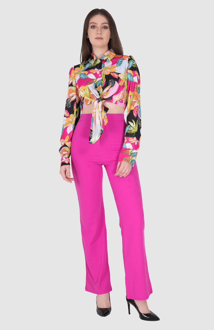 Girl’s Floral Top & Pink Pant