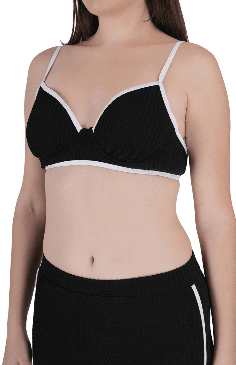 Two-Piece Bikini Set with Adjustable Straps and Back  Closure - Thumbnail 5