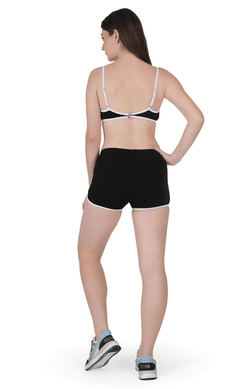 Two-Piece Bikini Set with Adjustable Straps and Back  Closure - Thumbnail 4