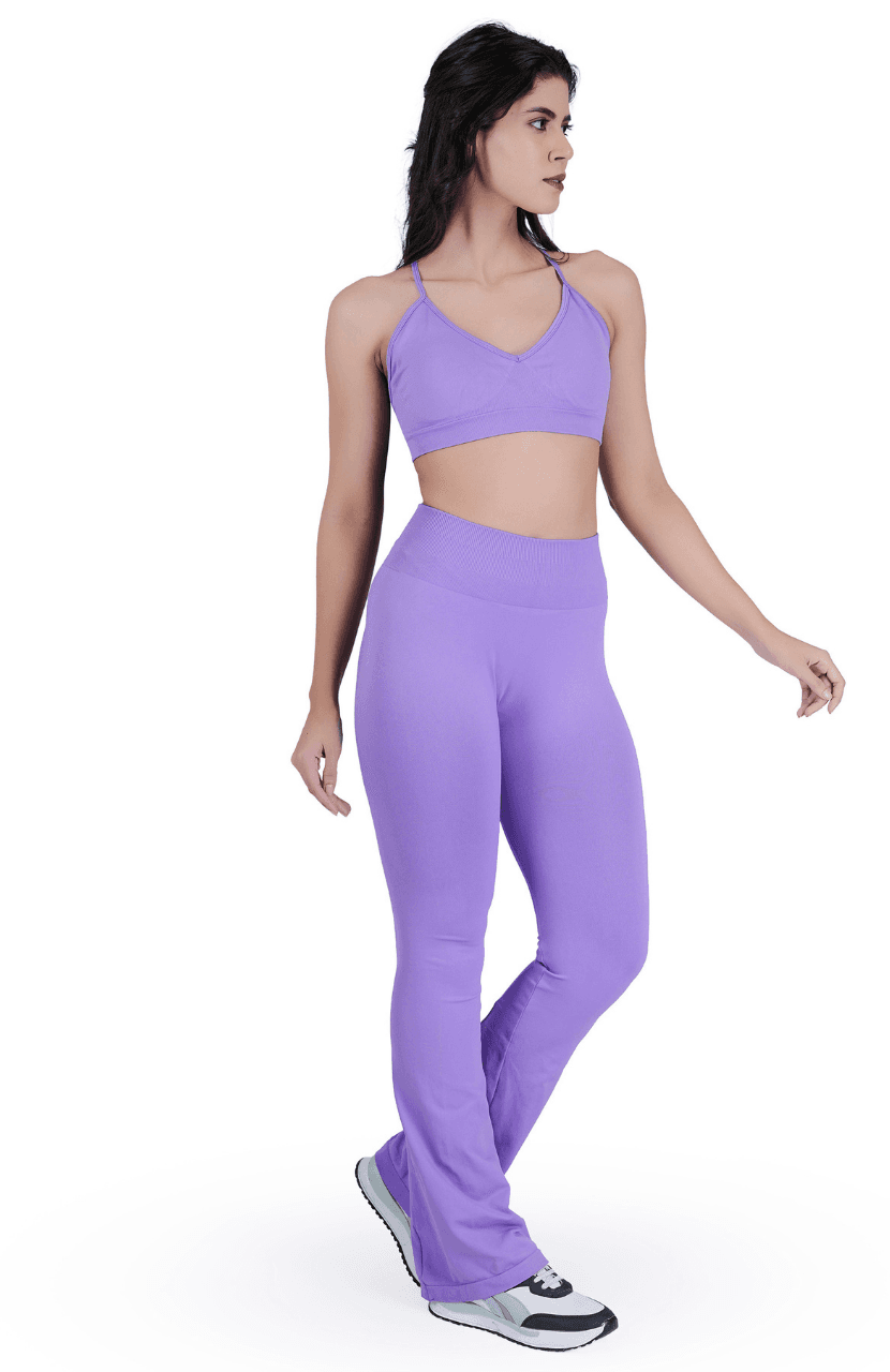 Women Fitness Long Sleeve with bottom Gym Set - Thumbnail 4