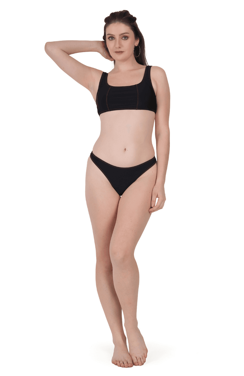 Girl’s Purple Strap Bikini - Thumbnail 1