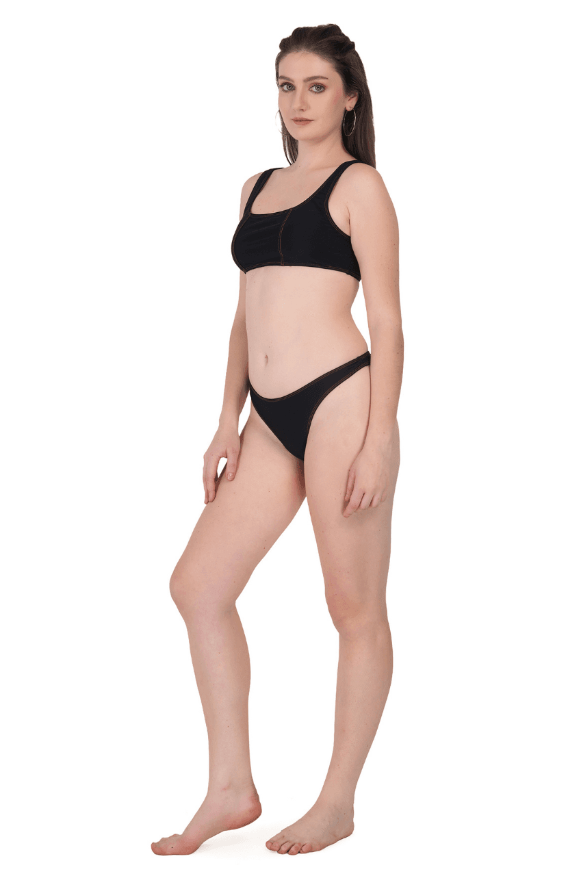 Girl’s Purple Strap Bikini - Thumbnail 2