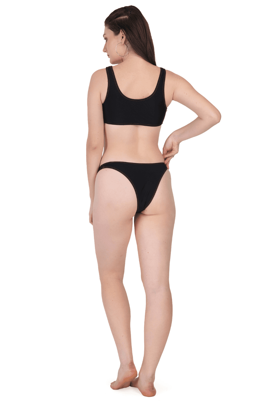 Girl’s Purple Strap Bikini - Thumbnail 4