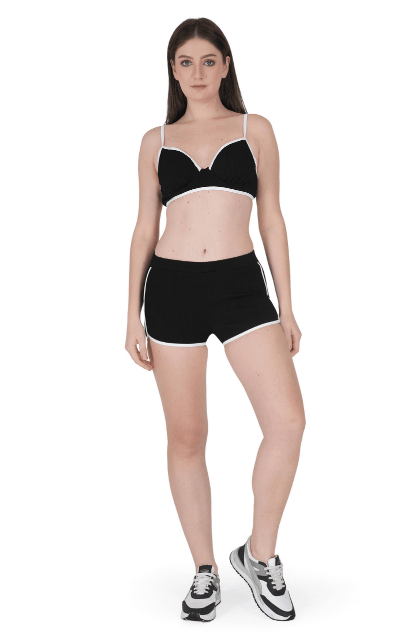 Two-Piece Bikini Set with Adjustable Straps and Back Closure - Image 1